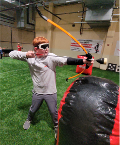 Dodge Bow kid using soft tipped arrow annapolis
