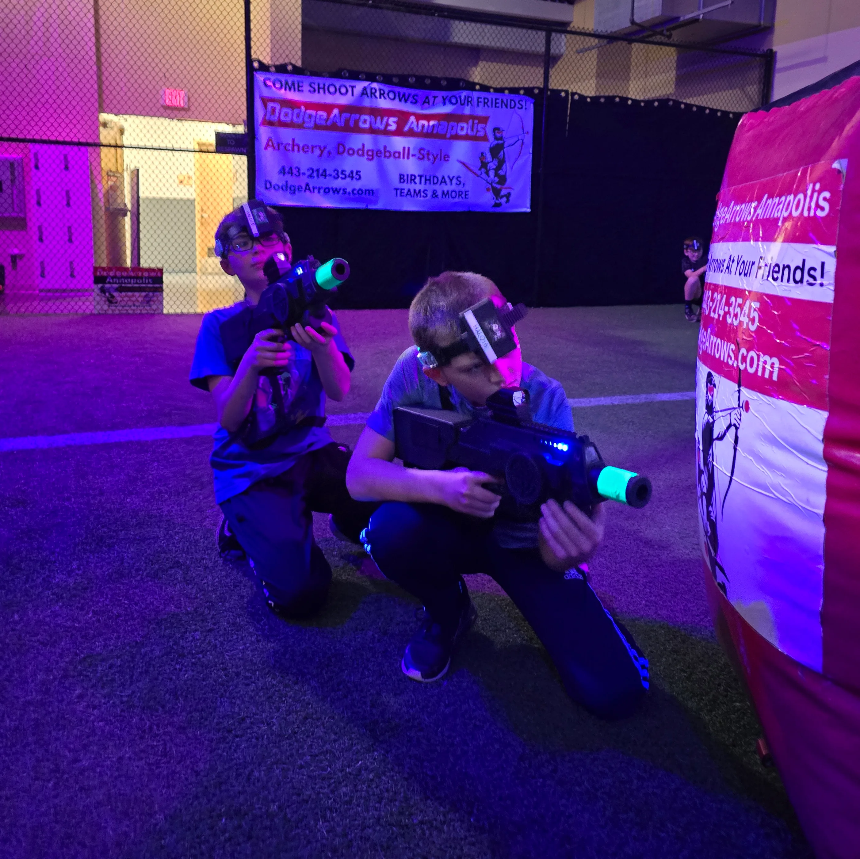 Laser tag game at DodgeArrows Annapolis